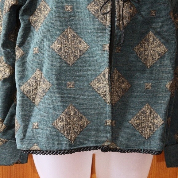 Debra Hodges Handmade Artisan Art To Wear Tapestry Blazer Jacket LG OOAK - Picture 6 of 13